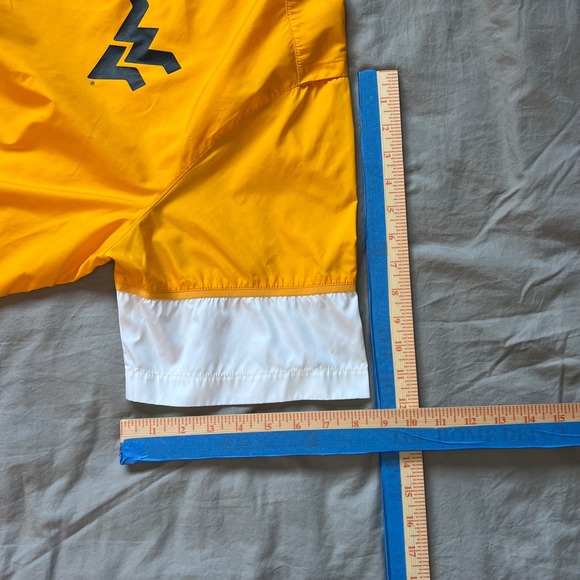 NIKE WVU Mountaineers Jacket Mens Size XL Yellow Half Zip Windbreaker College - Picture 11 of 16